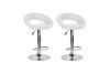 Picture of STANFORD Adjustable Swivel Gas Lift Bar Stool (White)