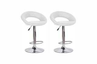Picture of STANFORD Barstool Set of 2 (White)