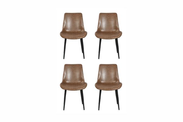 Picture of HAPPER Dining Chair - Set of 4 (Brown)