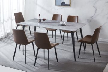 Picture of HOLMES 7PC Sintered Stone 1.5M/1.8M Dining Set