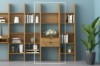 Picture of URBAN 60x200cm 2-Drawer Bookshelf Wall System (Oak Colour)