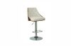 Picture of BARONY Bentwood with PU Adjustable Swivel Gas Lift Bar Stool (White)