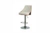 Picture of BARONY Bentwood with PU Adjustable Swivel Gas Lift Bar Stool (White)