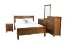 Picture of WOODLAND Bed Frame in Queen Size (Rustic Brown)
