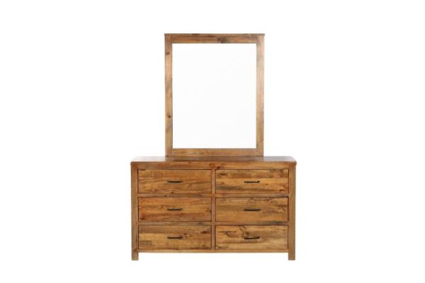 Picture of WOODLAND 6-Drawer Dresser with Mirror - Dresser with Mirror