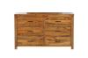 Picture of WOODLAND 6-Drawer Dresser with Mirror (Rustic Brown)