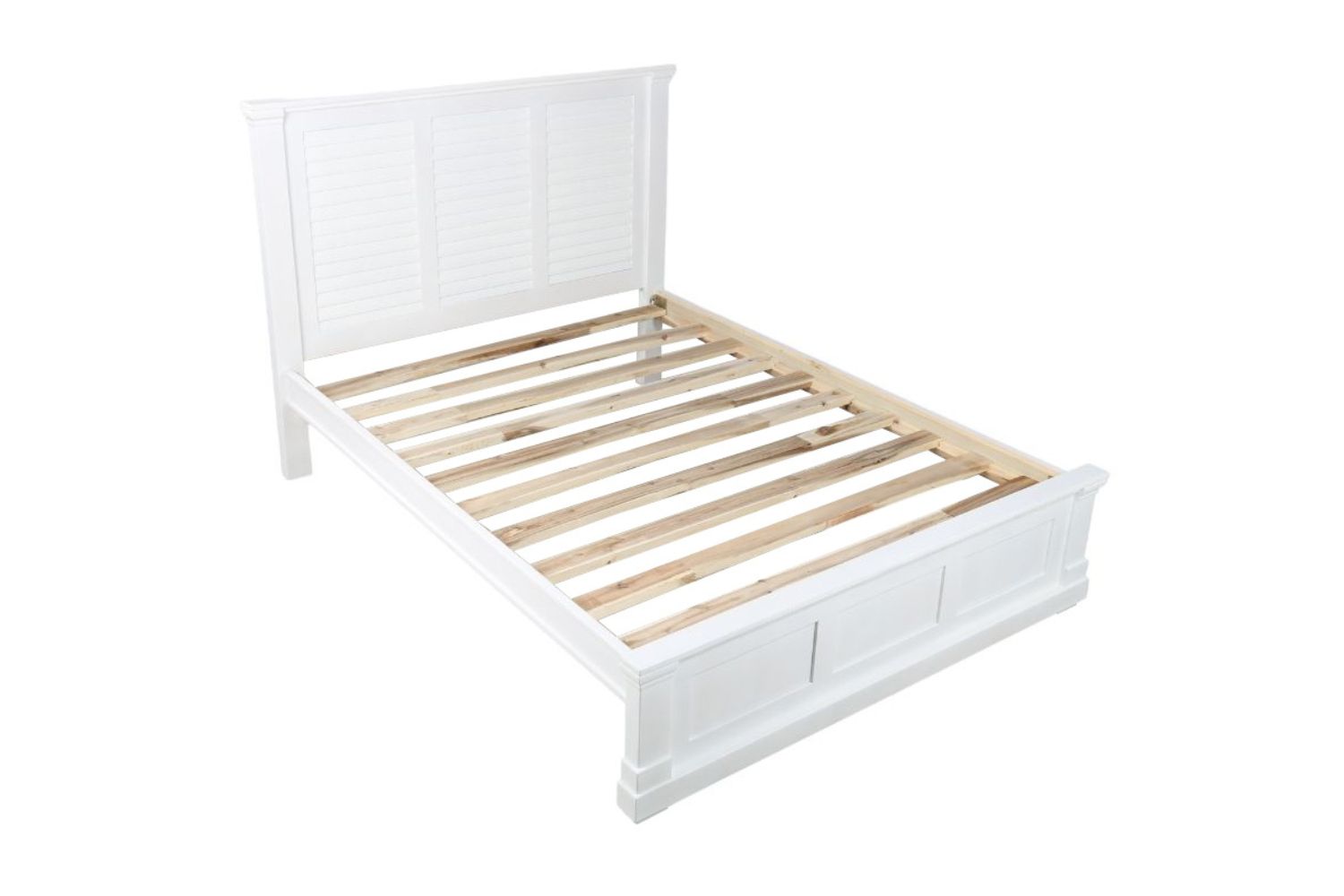 BICTON Bed Frame In Queen Size (White)