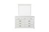 Picture of BICTON 9-Drawer Dresser with Mirror (White)