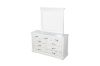 Picture of BICTON 9-Drawer Dresser with Mirror (White) - Dresser with Mirror