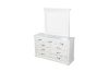 Picture of BICTON 9 DRW Dressing Table with Mirror (White) - Dressing Table + Mirror