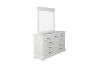 Picture of BICTON 9-Drawer Dresser with Mirror (White) - Mirror Only