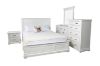 Picture of BICTON 9-Drawer Dresser with Mirror (White) - Dresser with Mirror