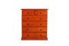 Picture of ROSEWOOD 6-Drawer Tallboy (Reddish Brown)