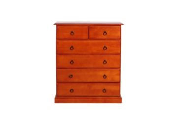 Picture of ROSEWOOD 6-Drawer Tallboy (Reddish Brown)