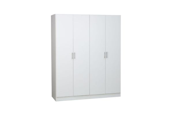 Picture of BESTA 4 DOOR Wall Solution Modular Wardrobe (BFFGG) - White Colour