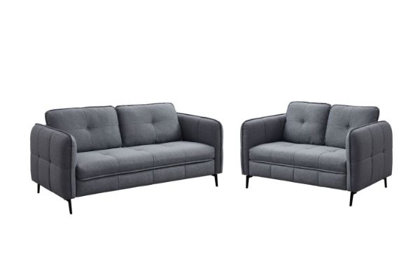 Picture of AMBERLEY Fabric Sofa (Grey) - 3+2 Set