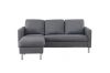 Picture of HADLEY 3 Seater with Ottoman Fabric Sofa (Light Grey)