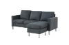 Picture of HADLEY 3 Seater with Ottoman Fabric Sofa (Dark Grey)