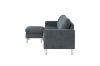 Picture of HADLEY 3 Seater with Ottoman Fabric Sofa (Dark Grey)