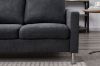 Picture of HADLEY 3 Seater with Ottoman Fabric Sofa (Dark Grey)