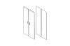 Picture of BESTA Wall Solution Modular Wardrobe - Part K (White Colour)