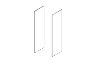 Picture of BESTA Wall Solution Modular Wardrobe - Part A (White Colour)