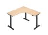 Picture of UP1 L-SHAPE Height Adjustable Corner Standing Desk TOP ONLY (Oak Veneer)
