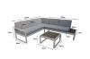 Picture of BELMOND Aluminium Sectional Outdoor Lounge Sofa Set (Dark Grey Cushions + Dark Frame)