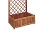 Picture of BISTRO Outdoor Acacia Wood Flower Pot with Trellis (Large) (80x38x180)