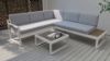 Picture of BELMOND Aluminum Sectional Outdoor Lounge Sofa Set (Light Grey Cushions + White Frame)