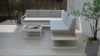 Picture of BELMOND Aluminum Sectional Outdoor Lounge Sofa Set (Light Grey Cushions + White Frame)