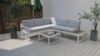 Picture of BELMOND Aluminum Sectional Outdoor Lounge Sofa Set (Light Grey Cushions + White Frame)