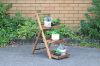 Picture of BISTRO 80cmx65cm 3-Tier Outdoor Wooden Pot Stand/Shelf