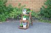 Picture of BISTRO 3 Tier Outdoor Wooden Pot Stand/Shelf (65x40x80)