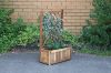 Picture of BISTRO Outdoor Wooden Flower Pot with Trellis (Small) (60x28x100)
