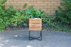 Picture of BISTRO Outdoor Square Wooden Pot/Planter with Steel Legs (32x32x60)