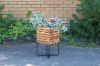 Picture of BISTRO Outdoor Square Wooden Pot/Planter with Steel Legs (32x32x60)