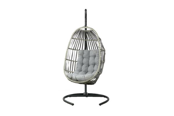 Picture of WHETZEL Rattan Outdoor Hanging Egg Chair