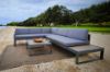 Picture of BELMOND Aluminium Sectional Outdoor Lounge Sofa Set (Dark Grey Cushions + Dark Frame)