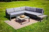 Picture of BELMOND Aluminium Sectional Outdoor Lounge Sofa Set (Dark Grey Cushions + Dark Frame)