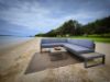 Picture of BELMOND Aluminium Sectional Outdoor Lounge Sofa Set (Dark Grey Cushions + Dark Frame)