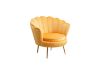 Picture of  [FLOOR MODEL CLEARANCE] EVELYN Curved Flared Accent Velvet Chair (Yellow)