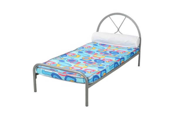 Picture of DYLAN Steel Bed Frame in Single Size with Foam Mattress + Bolster Pillow