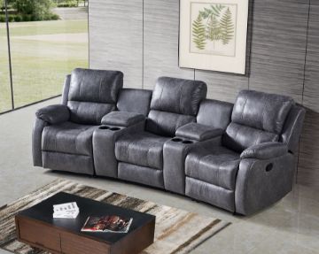 Picture of EASTON Home Theatre Reclining Sofa with 2 Cup Holders and Storage