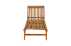 Picture of BALI Outdoor Solid Teak Sun Lounger with Slide Out Tray