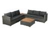 Picture of CONNERY Aluminum Frame Sectional Outdoor Wicker Sofa Set with Coffee Table & Corner Table