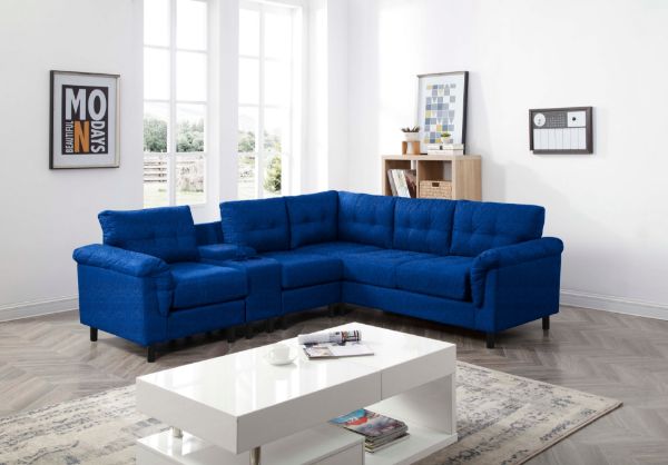 Picture of GUNNAR Reversible Sectional Sofa (Blue)