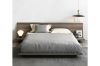 Picture of YORU Japanese Bed Base Set with Headboard (Dark Grey) - 3PC Set (Super King)