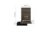 Picture of YORU Japanese Bed Base Set with Headboard (Dark Grey) - 3PC Set (Super King)