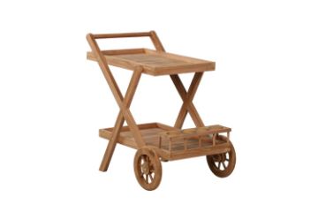 Picture of BALI Outdoor Solid Teak Wood Serving Trolley